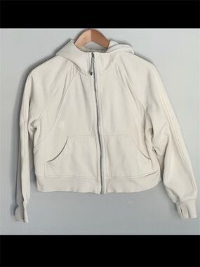 Lululemon Scuba Oversized Full Zip White Opal Size XS Small